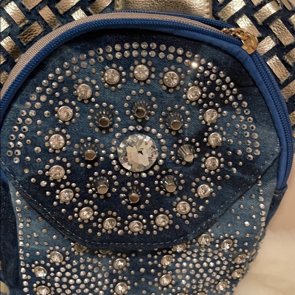 Jeans rhinestone bag - Picture 3 of 6